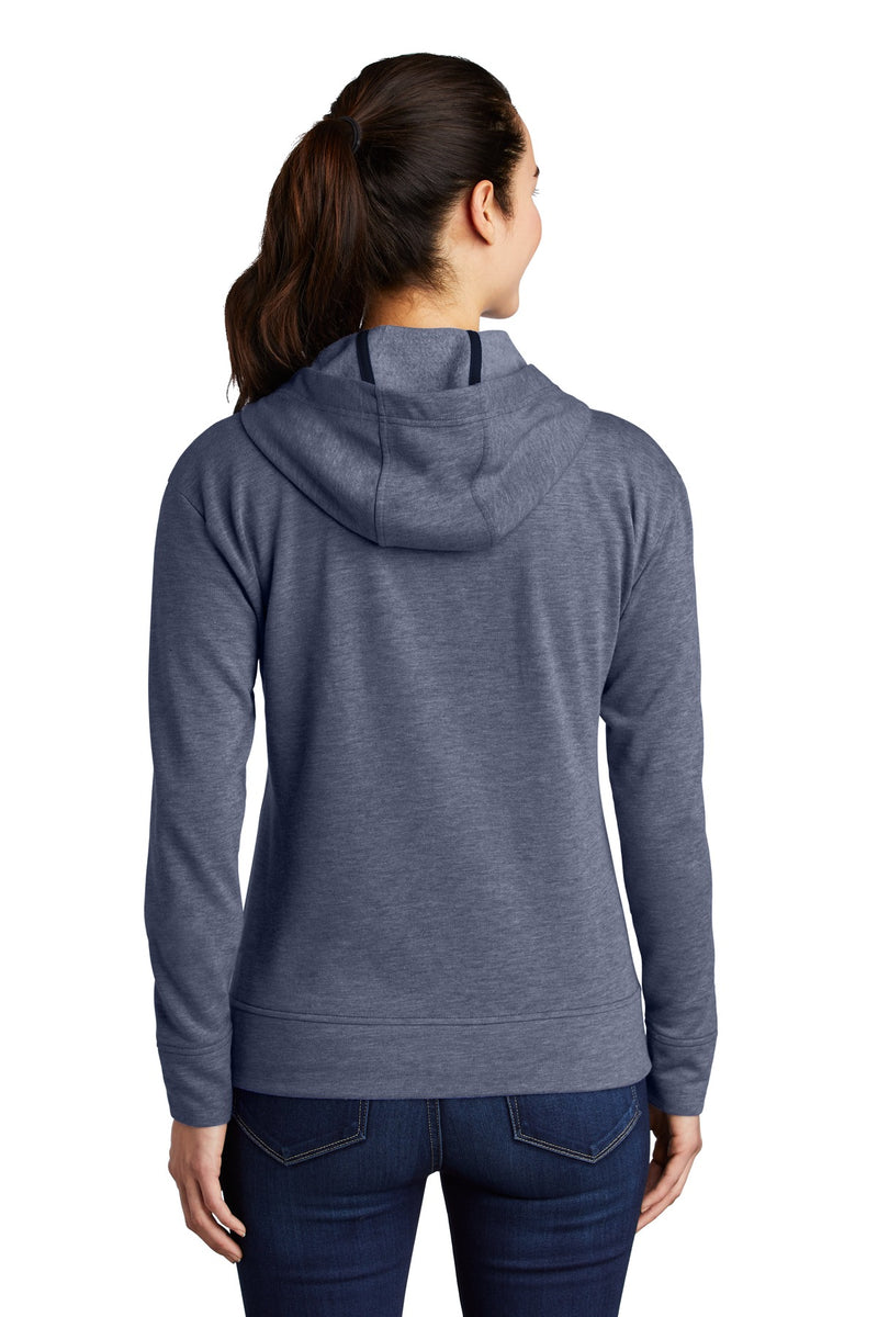 Load image into Gallery viewer, Sport-Tek  Women&#39;s PosiCharge  Tri-Blend Wicking Fleece Full-Zip Hooded Jacket LST293
