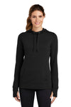 Sport-Tek  Women's PosiCharge  Tri-Blend Wicking Fleece Hooded Pullover. LST296