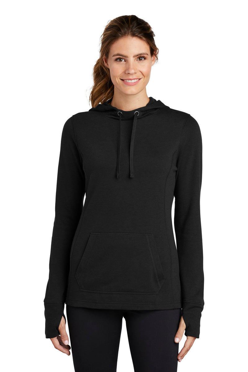 Load image into Gallery viewer, Sport-Tek  Women&#39;s PosiCharge  Tri-Blend Wicking Fleece Hooded Pullover. LST296
