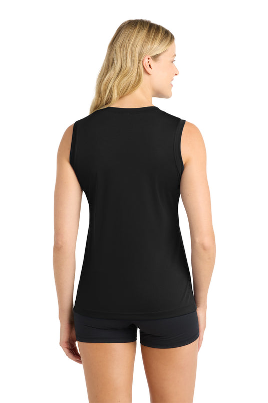 Sport-Tek Women's Sleeveless PosiCharge Competitor V-Neck Tee. LST352