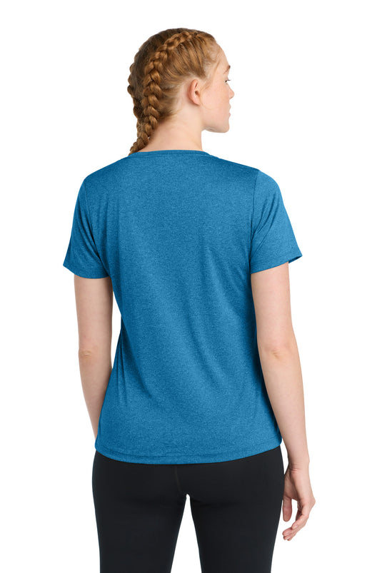 Sport-Tek Women's Heather Contender Scoop Neck Tee. LST360