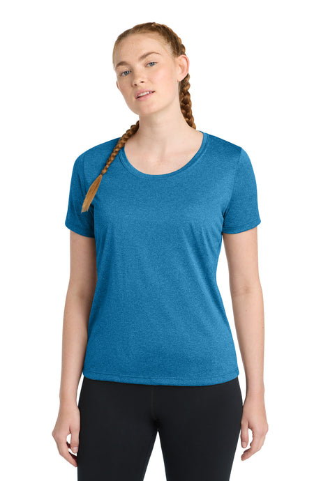 Sport-Tek Women's Heather Contender Scoop Neck Tee. LST360