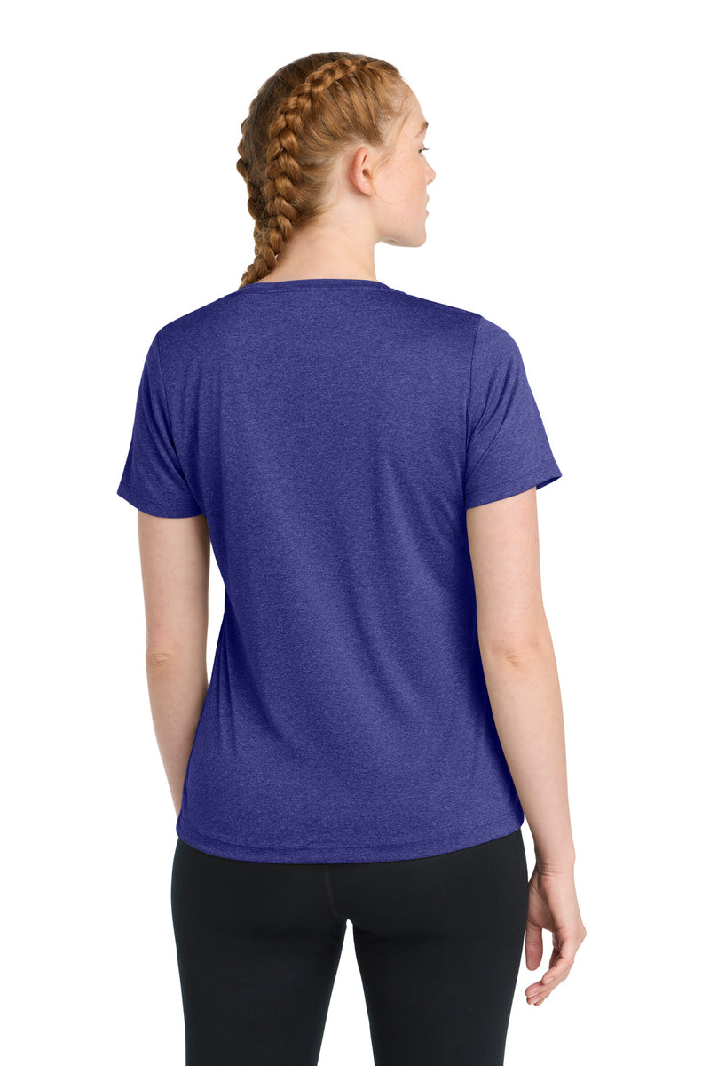 Load image into Gallery viewer, Sport-Tek Women&#39;s Heather Contender Scoop Neck Tee. LST360
