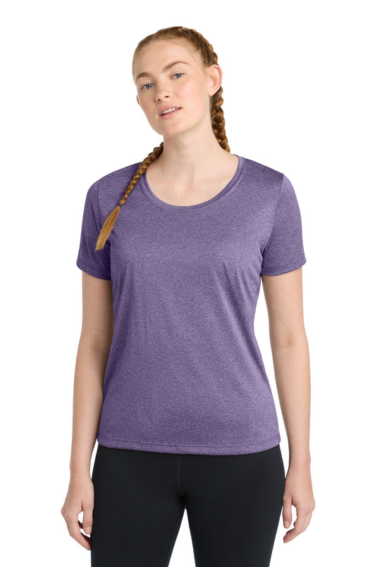Sport-Tek Women's Heather Contender Scoop Neck Tee. LST360