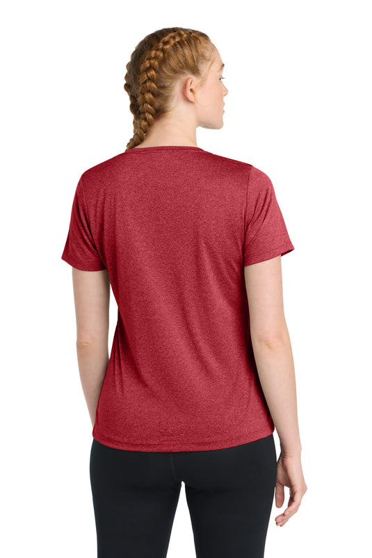 Sport-Tek Women's Heather Contender Scoop Neck Tee. LST360