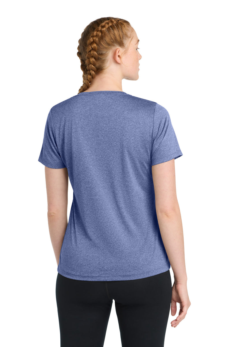 Load image into Gallery viewer, Sport-Tek Women&#39;s Heather Contender Scoop Neck Tee. LST360
