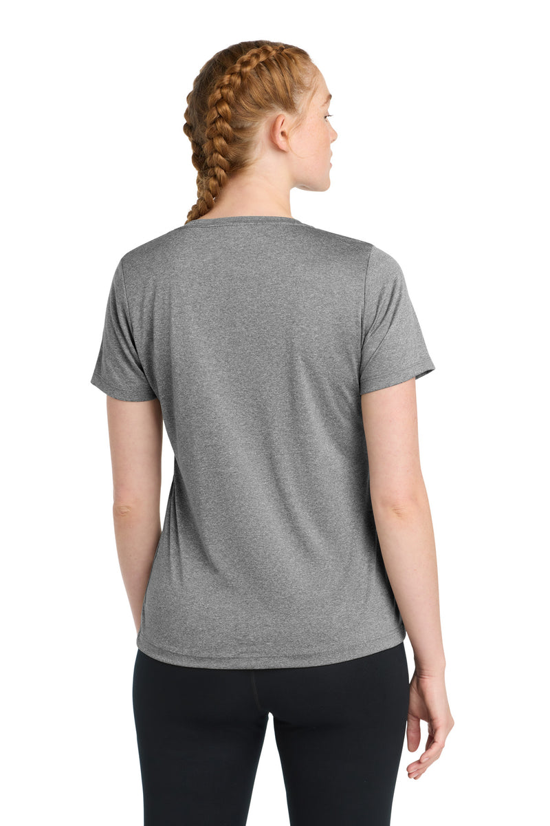 Load image into Gallery viewer, Sport-Tek Women&#39;s Heather Contender Scoop Neck Tee. LST360
