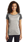 Sport-Tek  Women's Heather-On-Heather Contender  Scoop Neck Tee. LST362