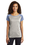 Sport-Tek  Women's Heather-On-Heather Contender  Scoop Neck Tee. LST362
