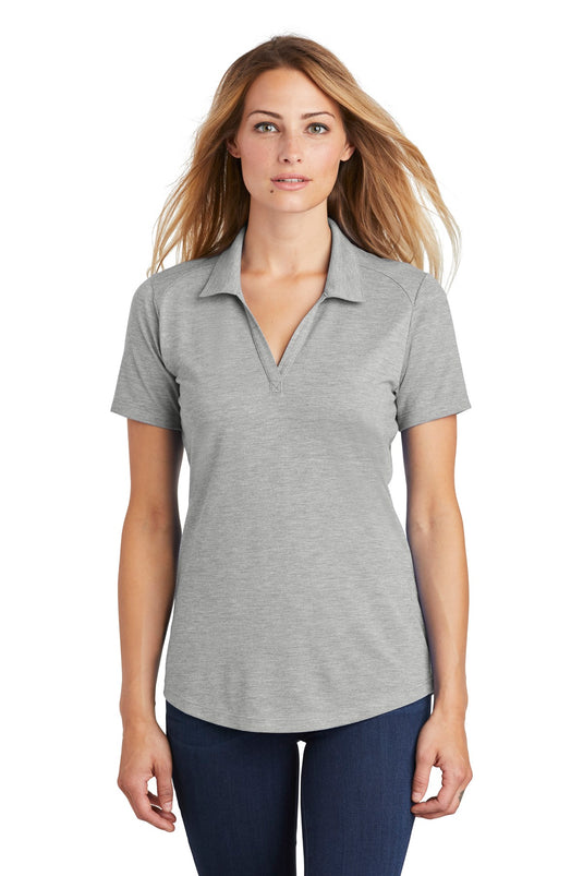 Sport-Tek  Women's PosiCharge  Tri-Blend Wicking Polo. LST405