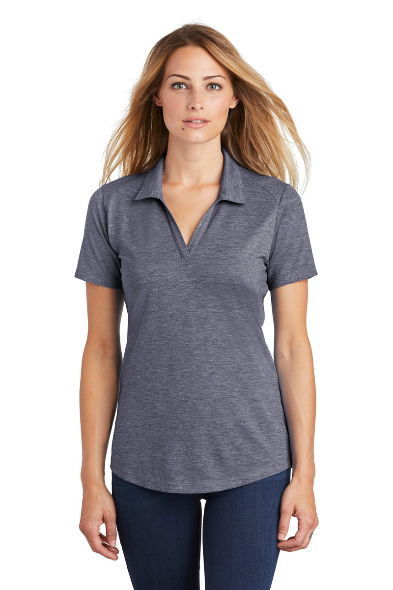 Load image into Gallery viewer, Sport-Tek  Women&#39;s PosiCharge  Tri-Blend Wicking Polo. LST405
