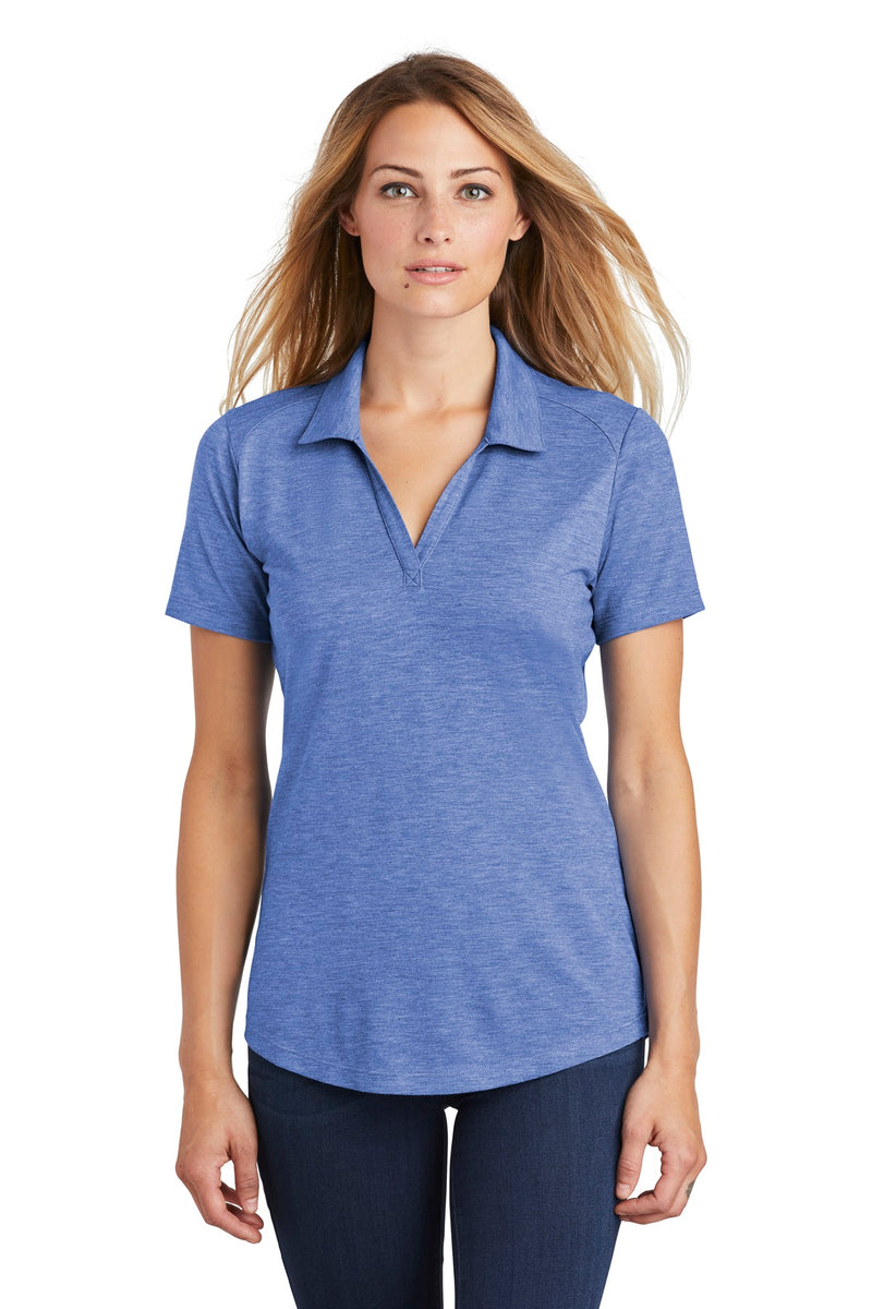 Load image into Gallery viewer, Sport-Tek  Women&#39;s PosiCharge  Tri-Blend Wicking Polo. LST405
