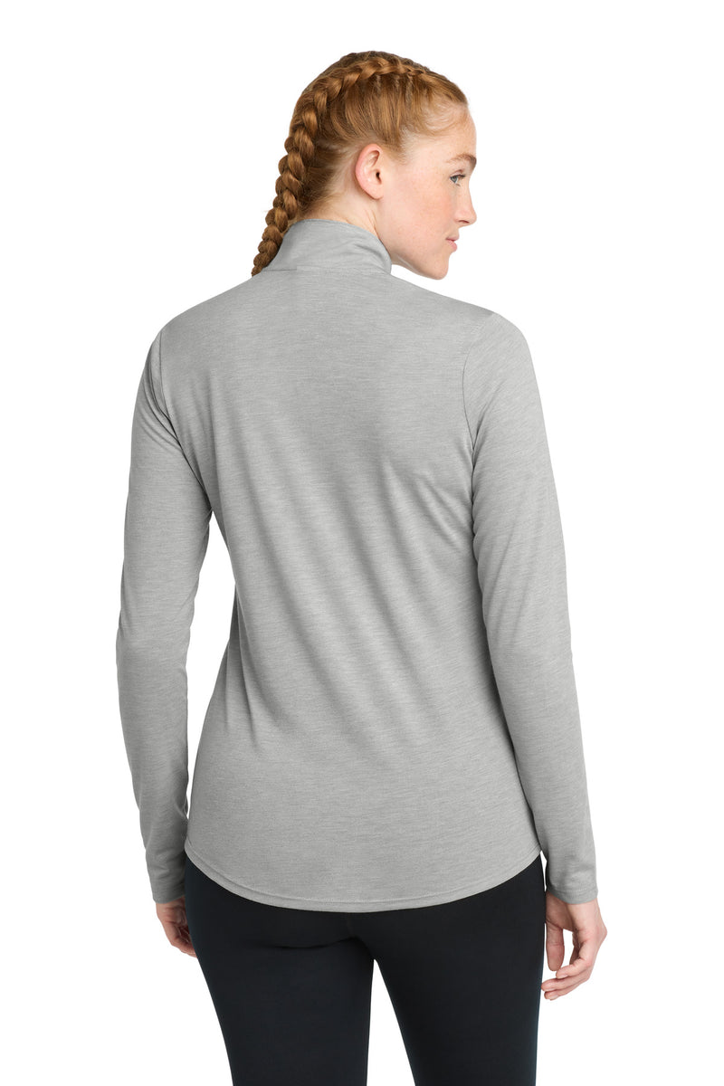 Load image into Gallery viewer, Sport-Tek  Women&#39;s PosiCharge  Tri-Blend Wicking 1/4-Zip Pullover. LST407
