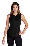 Sport-Tek  Women's PosiCharge  Tri-Blend Wicking Draft Hoodie Tank. LST410