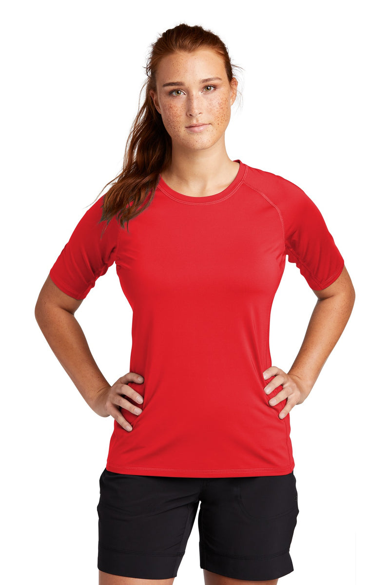 Load image into Gallery viewer, Sport-Tek  Women&#39;s Rashguard Tee. LST470
