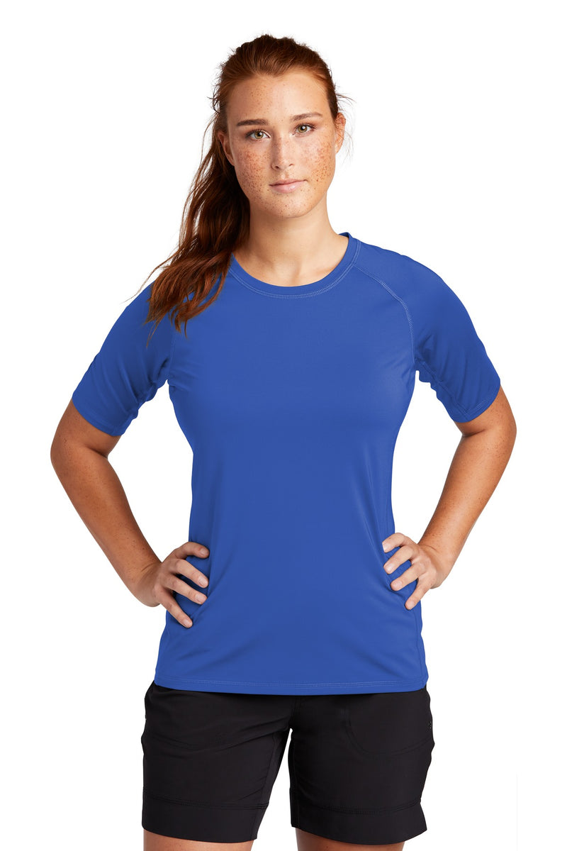 Load image into Gallery viewer, Sport-Tek  Women&#39;s Rashguard Tee. LST470
