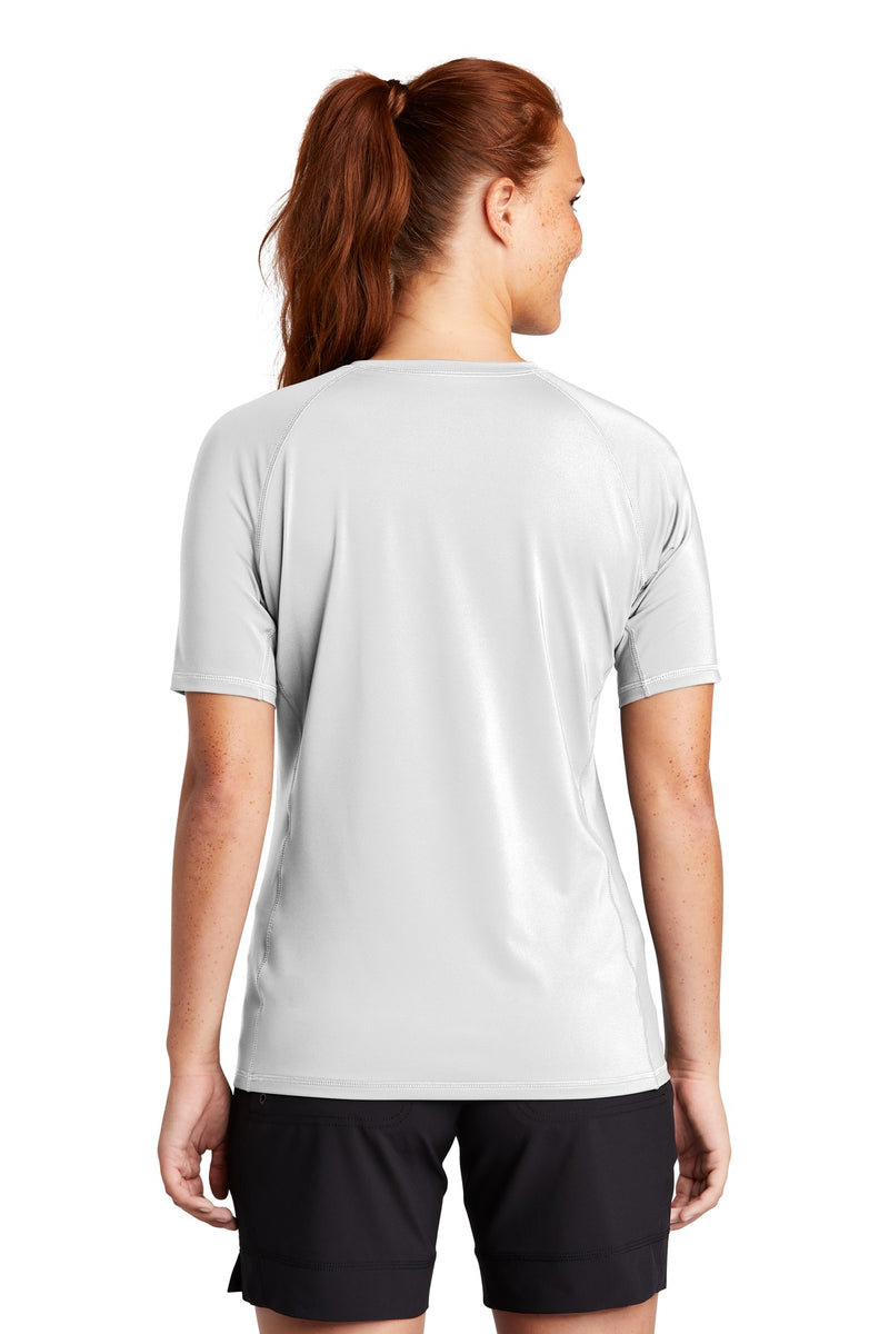 Load image into Gallery viewer, Sport-Tek  Women&#39;s Rashguard Tee. LST470
