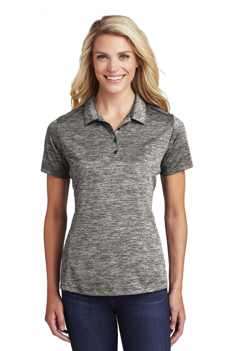 Load image into Gallery viewer, Sport-Tek  Women&#39;s PosiCharge  Electric Heather Polo. LST590
