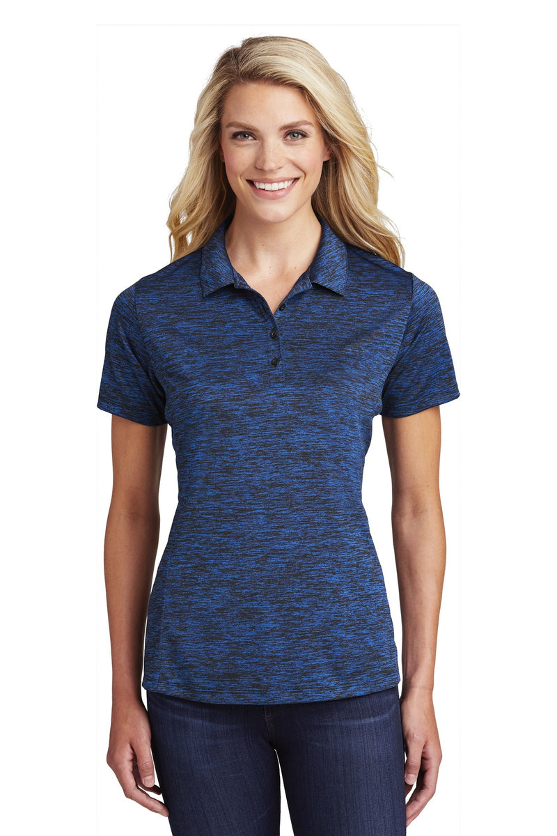 Load image into Gallery viewer, Sport-Tek  Women&#39;s PosiCharge  Electric Heather Polo. LST590
