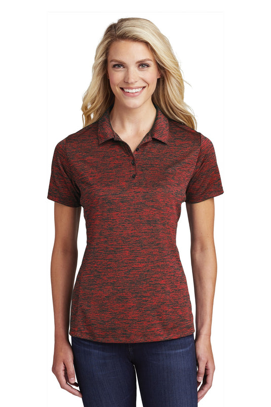 Sport-Tek  Women's PosiCharge  Electric Heather Polo. LST590