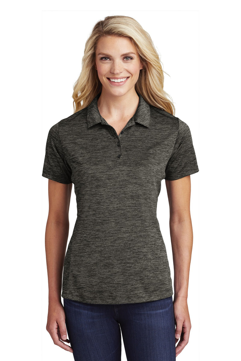 Load image into Gallery viewer, Sport-Tek  Women&#39;s PosiCharge  Electric Heather Polo. LST590
