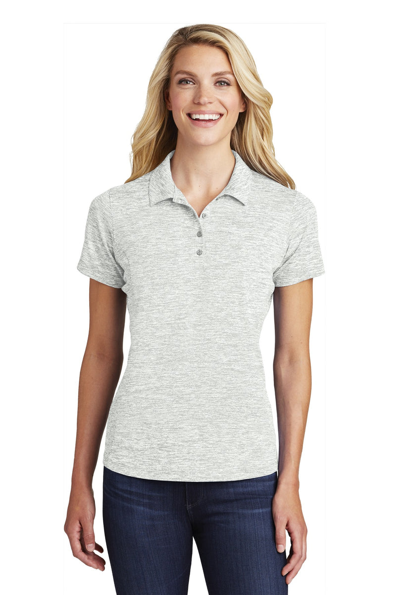 Load image into Gallery viewer, Sport-Tek  Women&#39;s PosiCharge  Electric Heather Polo. LST590
