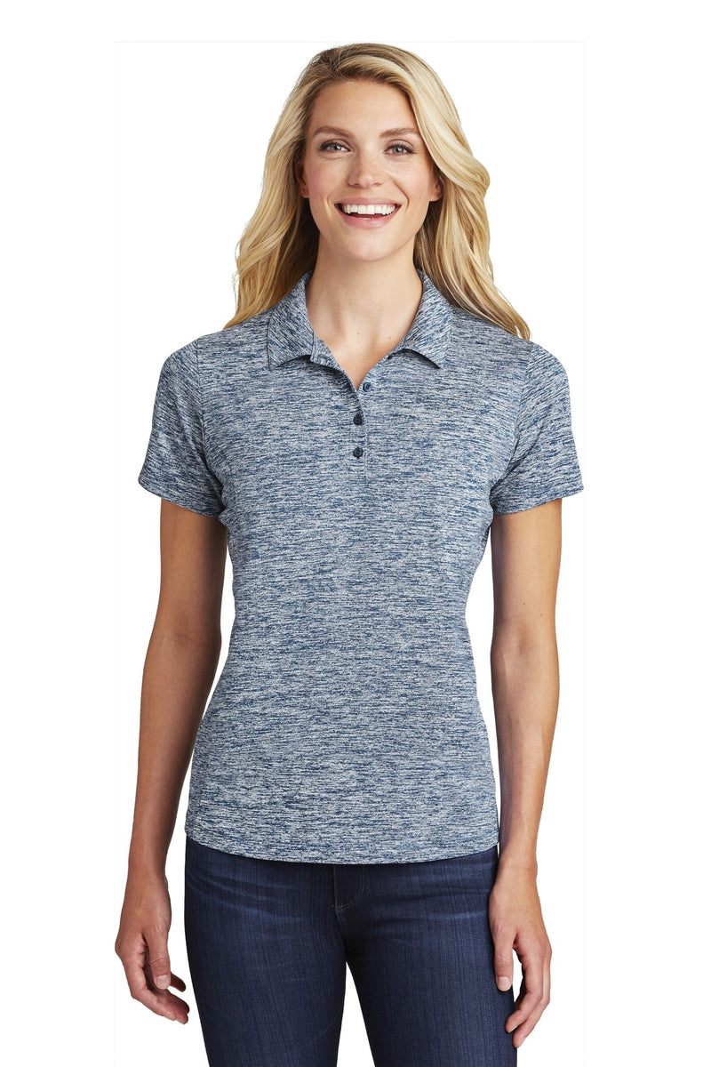 Load image into Gallery viewer, Sport-Tek  Women&#39;s PosiCharge  Electric Heather Polo. LST590
