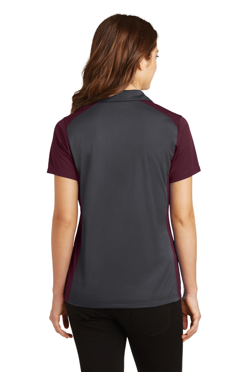 Load image into Gallery viewer, Sport-Tek Women&#39;s Colorblock Micropique Sport-Wick Polo. LST652
