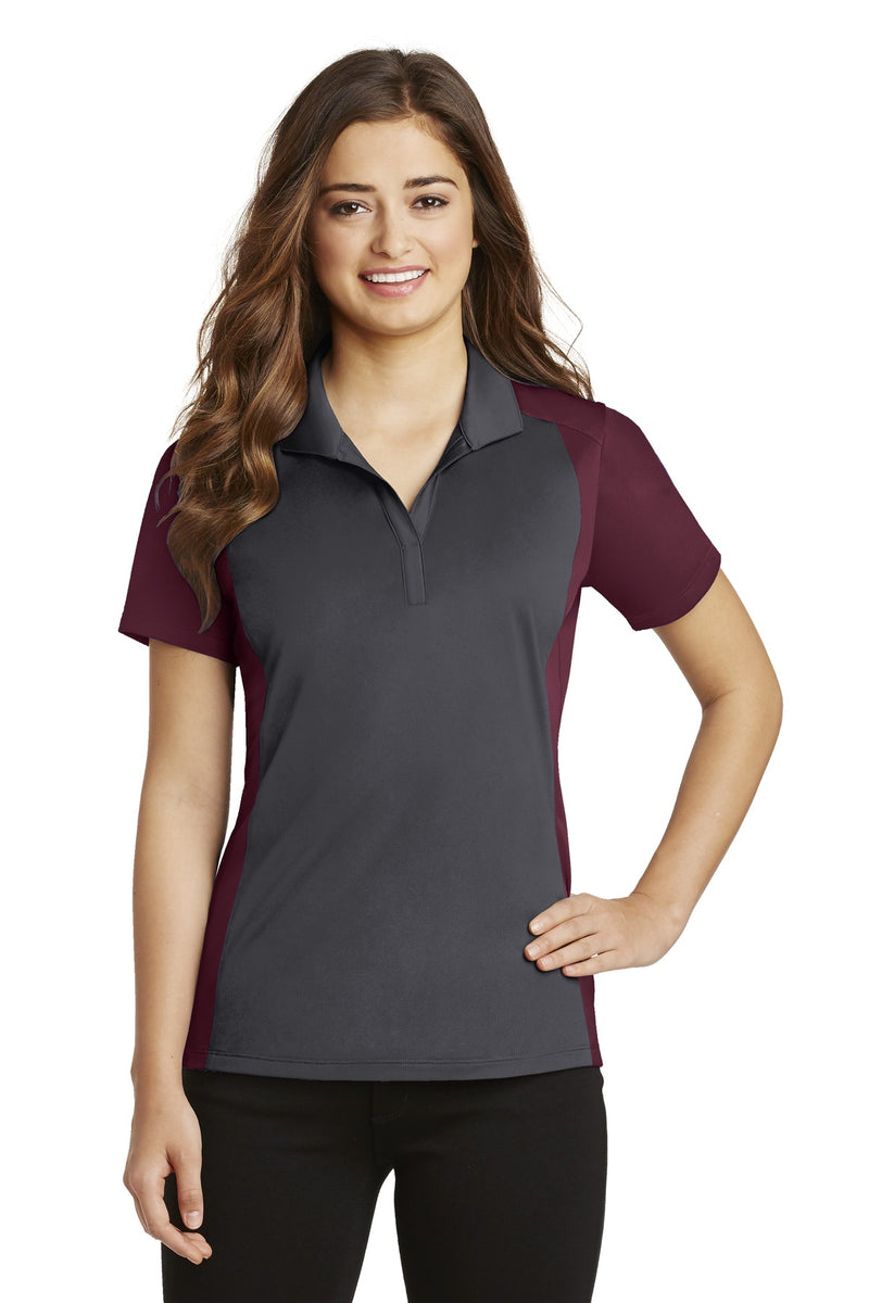 Load image into Gallery viewer, Sport-Tek Women&#39;s Colorblock Micropique Sport-Wick Polo. LST652
