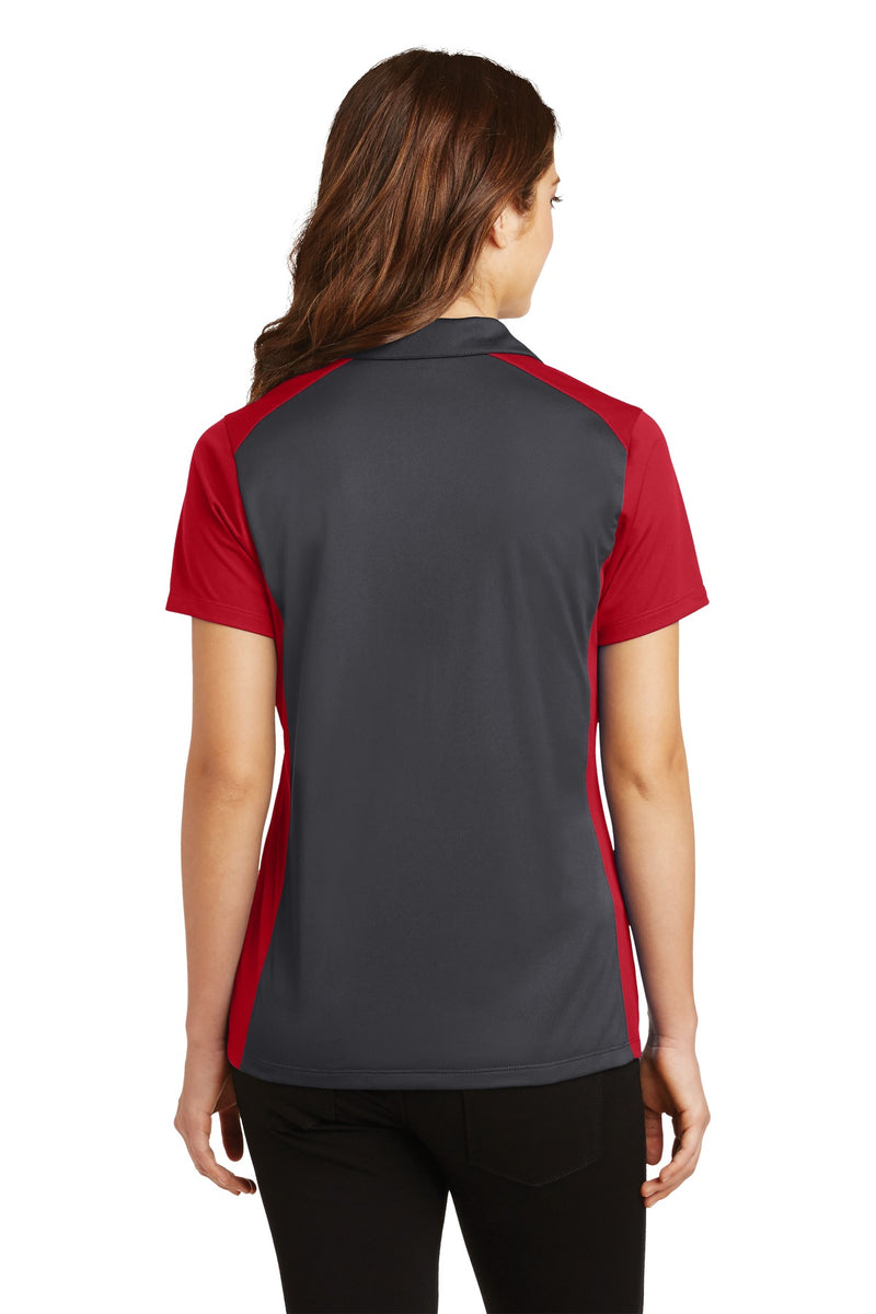 Load image into Gallery viewer, Sport-Tek Women&#39;s Colorblock Micropique Sport-Wick Polo. LST652
