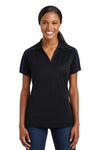 Sport-Tek Women's Micropique Sport-Wick Piped Polo. LST653