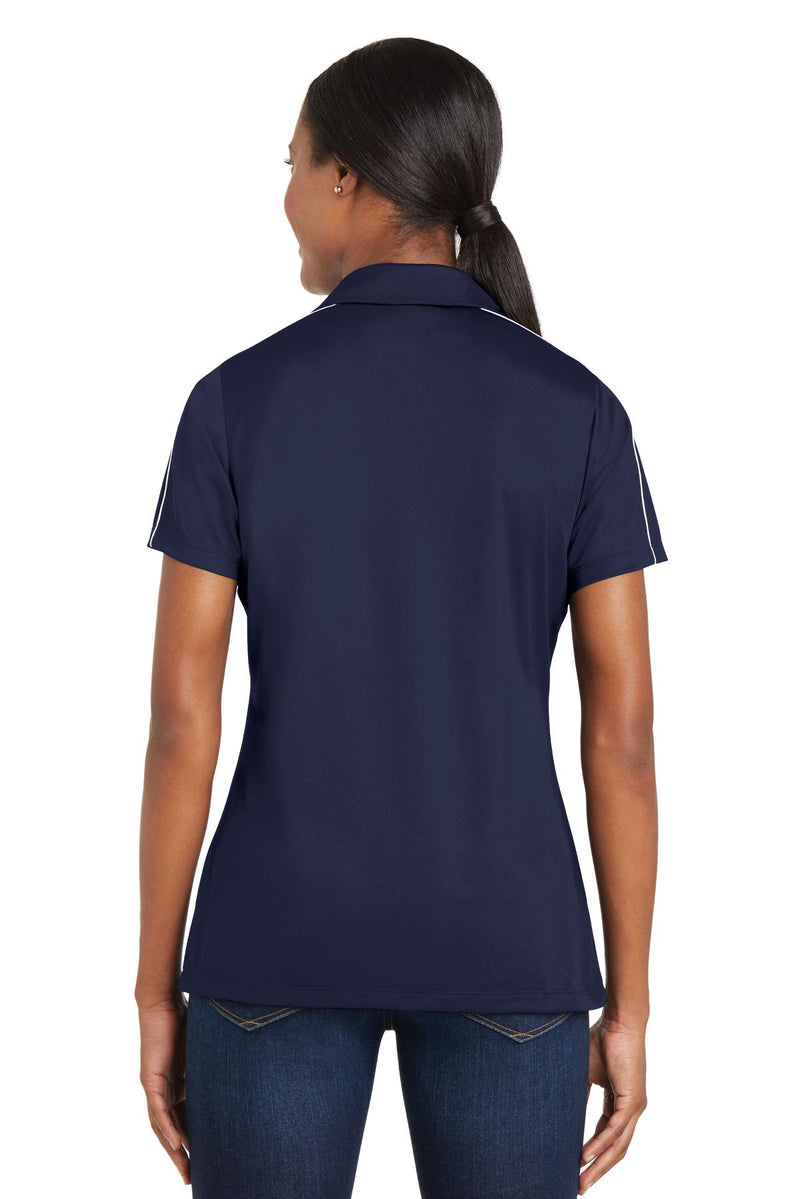 Load image into Gallery viewer, Sport-Tek Women&#39;s Micropique Sport-Wick Piped Polo. LST653
