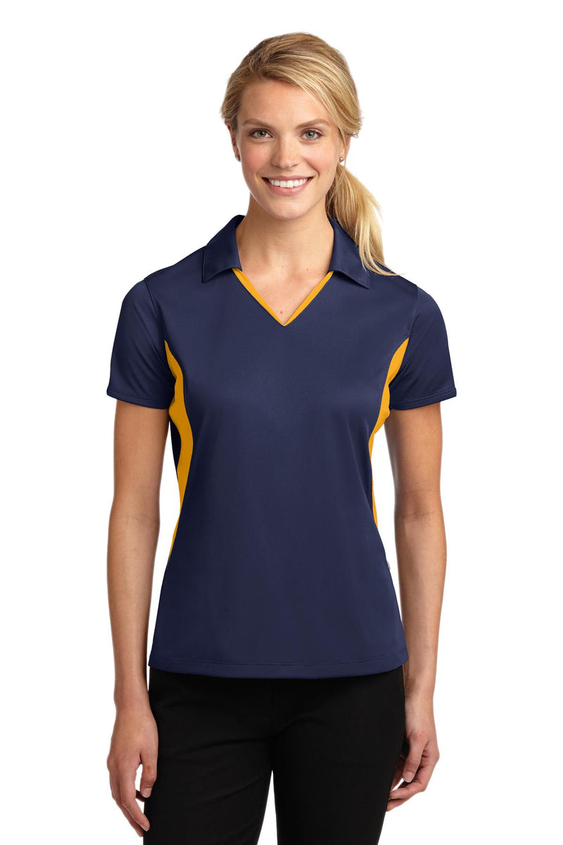 Load image into Gallery viewer, Sport-Tek Women&#39;s Side Blocked Micropique Sport-Wick Polo. LST655
