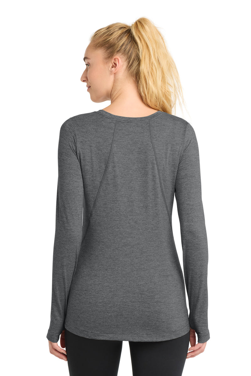 Load image into Gallery viewer, Sport-Tek  Women&#39;s Exchange 1.5 Long Sleeve Crew. LST710
