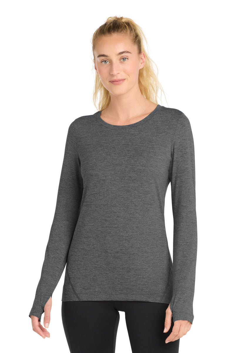 Load image into Gallery viewer, Sport-Tek  Women&#39;s Exchange 1.5 Long Sleeve Crew. LST710
