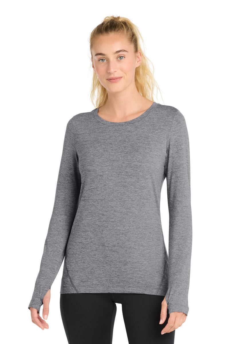 Load image into Gallery viewer, Sport-Tek  Women&#39;s Exchange 1.5 Long Sleeve Crew. LST710
