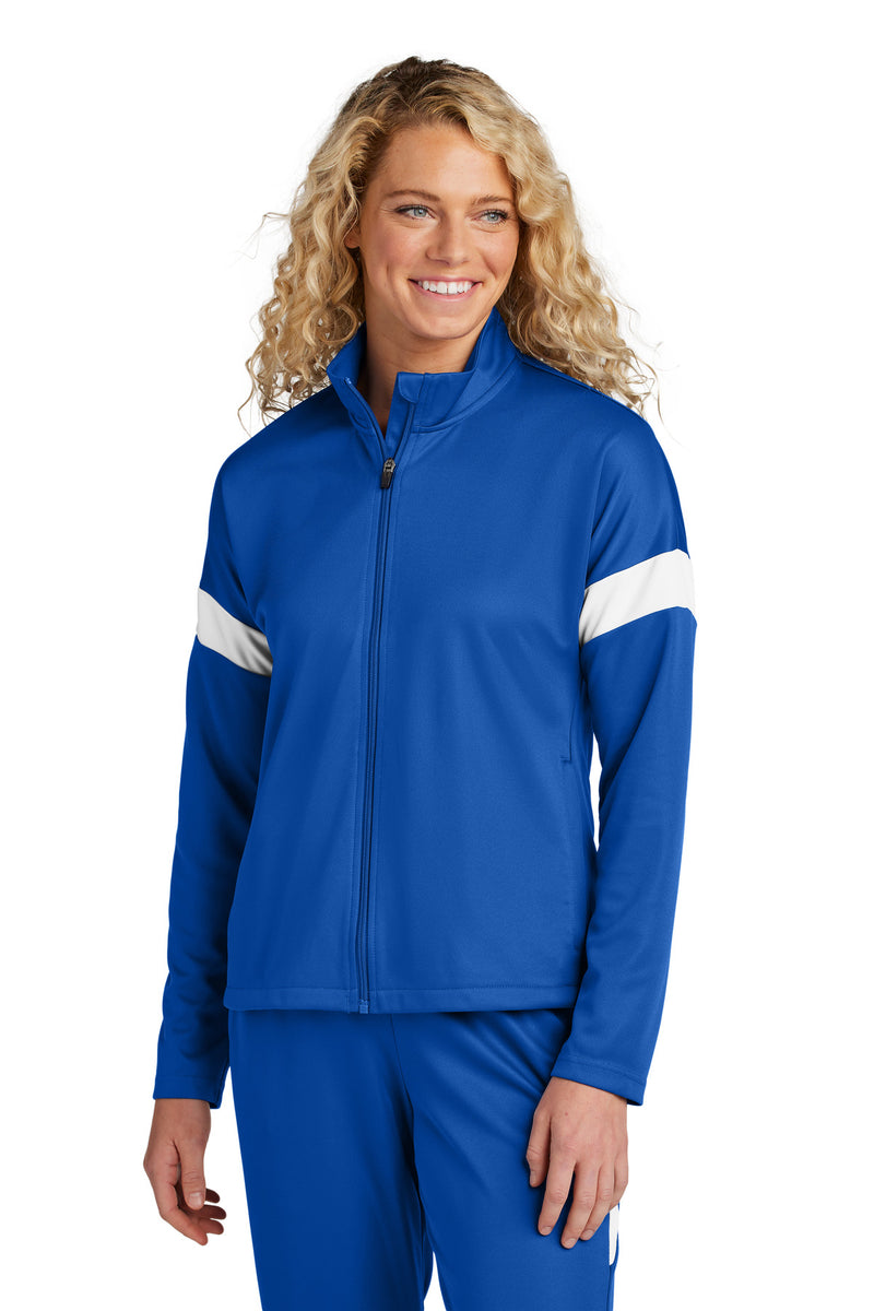Load image into Gallery viewer, Sport-Tek Women&#39;s Travel Full-Zip Jacket LST800
