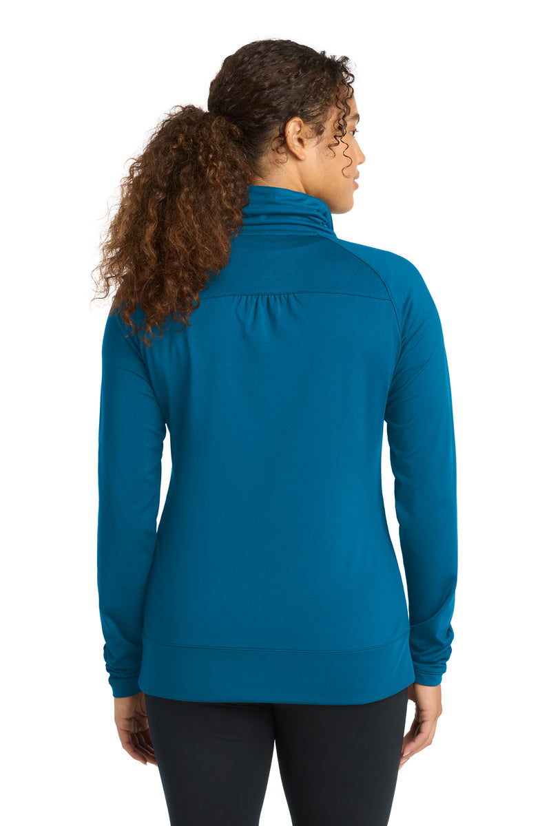 Load image into Gallery viewer, Sport-Tek Women&#39;s Sport-Wick Stretch Full-Zip Jacket. LST852
