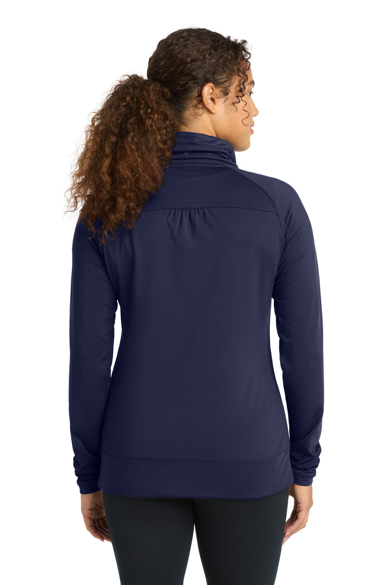 Load image into Gallery viewer, Sport-Tek Women&#39;s Sport-Wick Stretch Full-Zip Jacket. LST852
