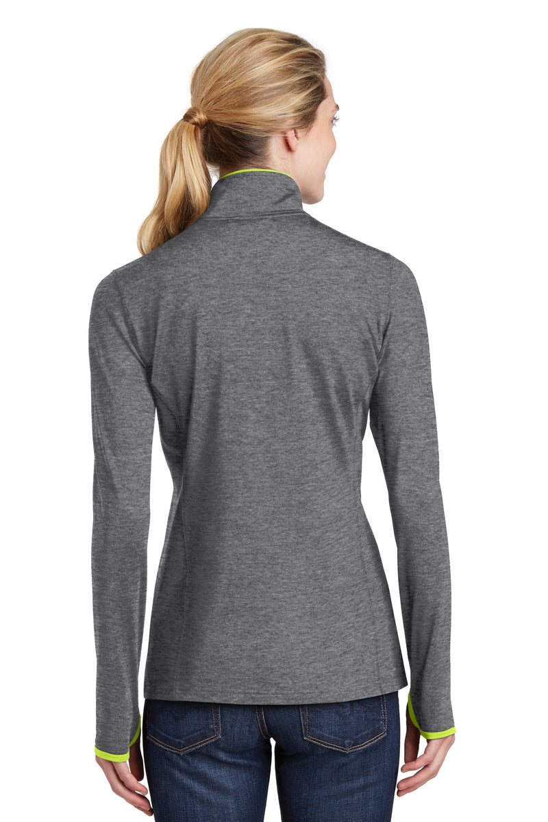 Load image into Gallery viewer, Sport-Tek Women&#39;s Sport-Wick Stretch Contrast Full-Zip Jacket.  LST853
