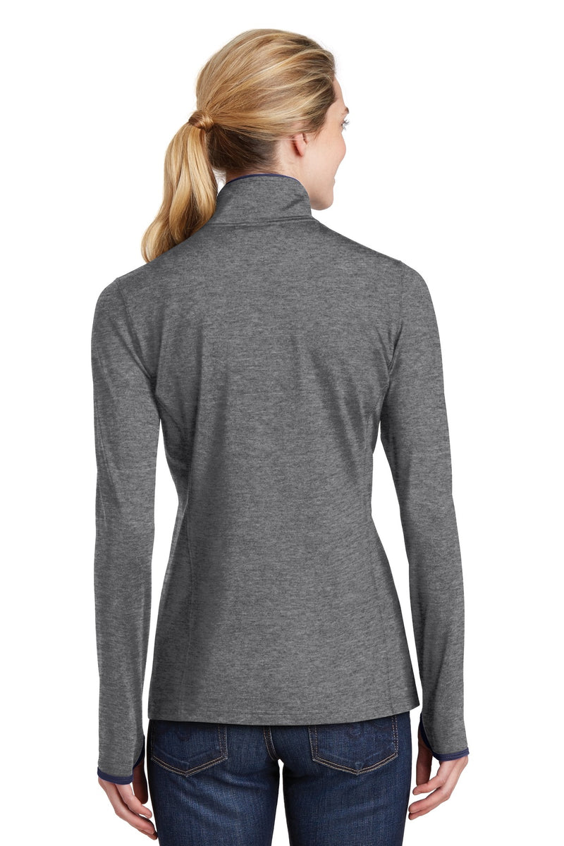 Load image into Gallery viewer, Sport-Tek Women&#39;s Sport-Wick Stretch Contrast Full-Zip Jacket.  LST853
