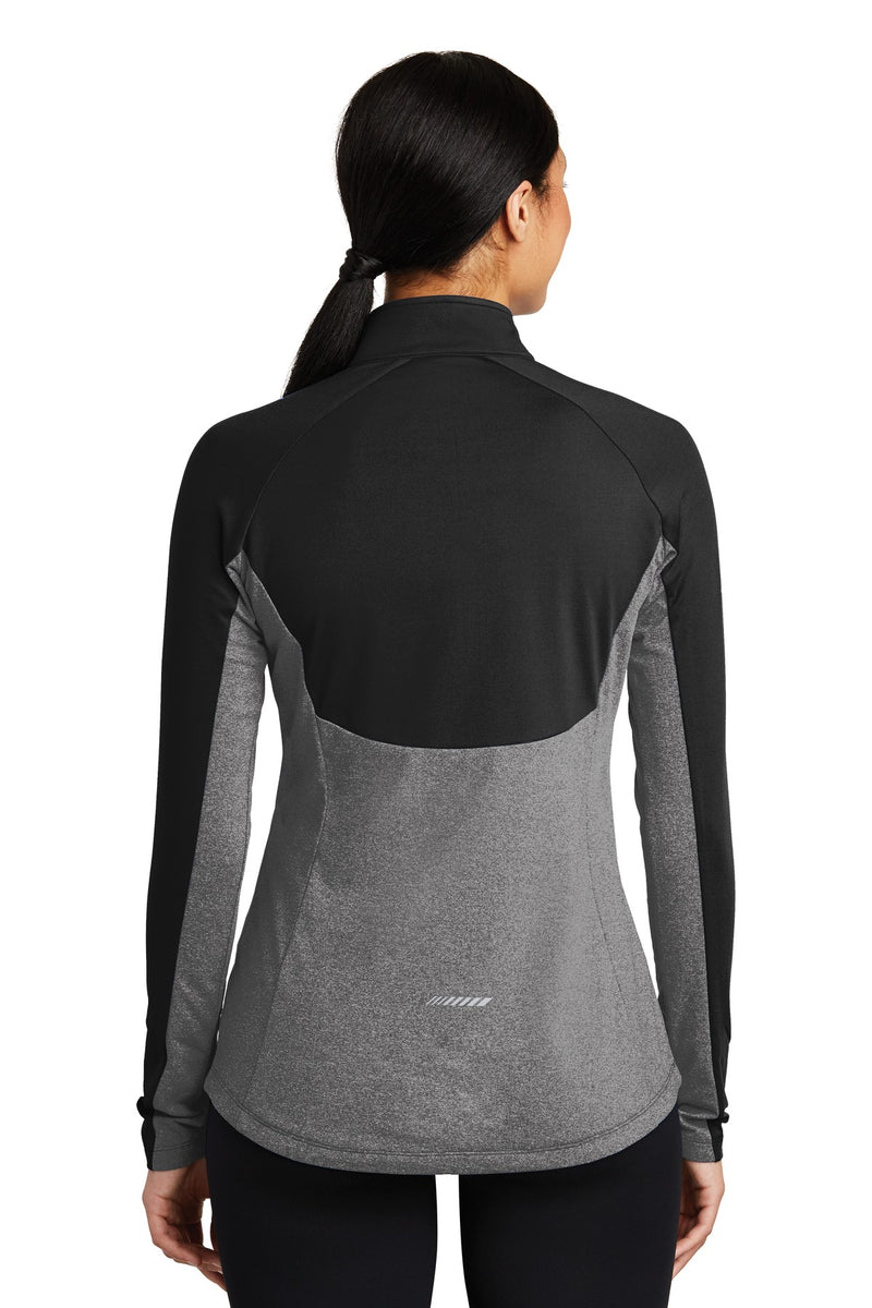 Load image into Gallery viewer, Sport-Tek Women&#39;s Sport-Wick Stretch Contrast 1/4-Zip Pullover. LST854
