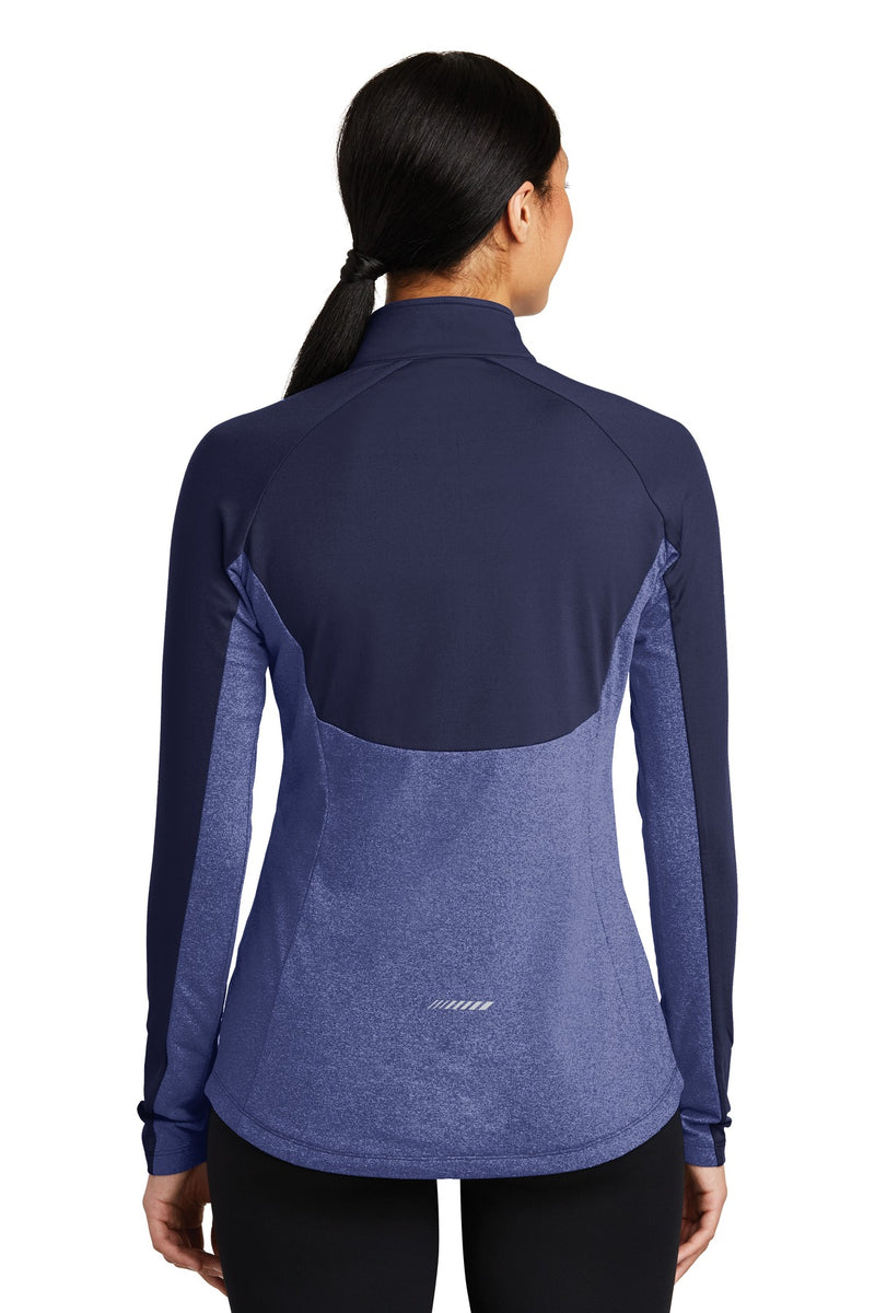 Load image into Gallery viewer, Sport-Tek Women&#39;s Sport-Wick Stretch Contrast 1/4-Zip Pullover. LST854
