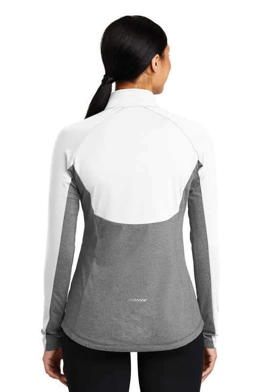 Sport-Tek Women's Sport-Wick Stretch Contrast 1/4-Zip Pullover. LST854