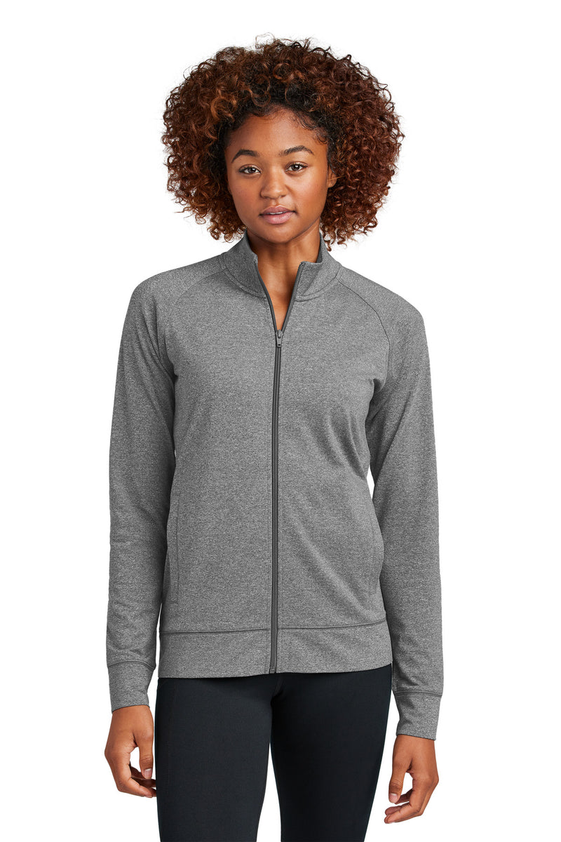 Load image into Gallery viewer, Sport-Tek Women&#39;s Sport-Wick Stretch Full-Zip Cadet Jacket LST857
