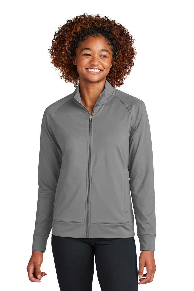 Load image into Gallery viewer, Sport-Tek Women&#39;s Sport-Wick Stretch Full-Zip Cadet Jacket LST857
