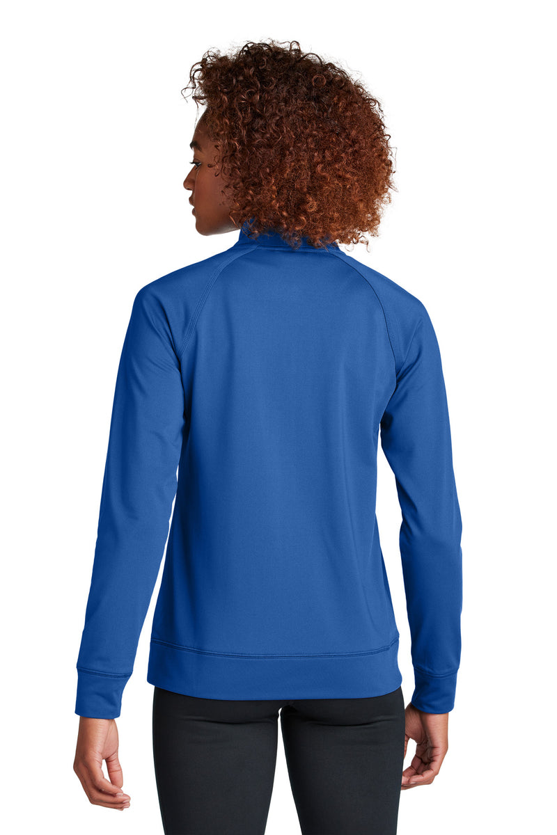 Load image into Gallery viewer, Sport-Tek Women&#39;s Sport-Wick Stretch Full-Zip Cadet Jacket LST857
