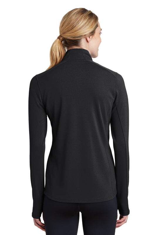 Sport-Tek Women's Sport-Wick Textured 1/4-Zip Pullover.  LST860