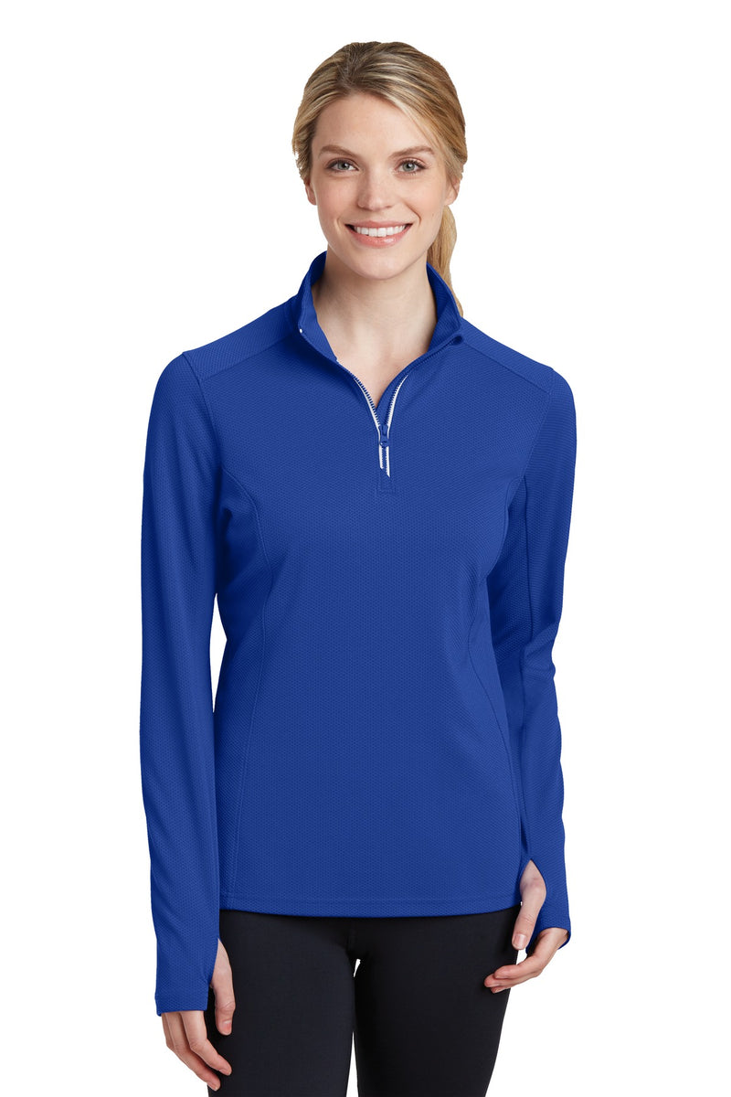 Load image into Gallery viewer, Sport-Tek Women&#39;s Sport-Wick Textured 1/4-Zip Pullover.  LST860
