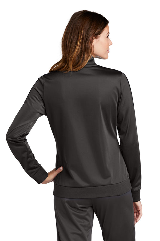 Sport-Tek  Ladies Tricot Sleeve Stripe Track Jacket. LST94